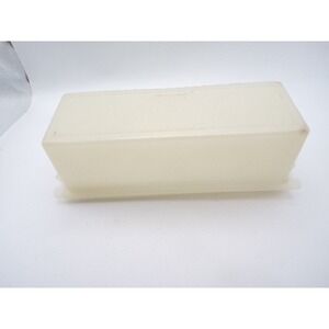 Tupperware Vintage Butter Dish Rectangular Vintage Off White Translucent Plastic